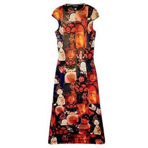 Vivienne Tam Vintage Buddha Collection Mesh Dress